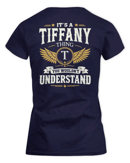 TIFFANY KT06-M008 It’s a [NAME] Thing – You Wouldn’t Understand | Personalized Vintage T-Shirt - Women's Standard T-Shirt - Navy