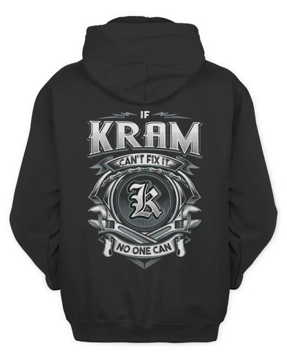 KRAM AP81-K4-626 - Personalized Ahmed Quote Apparel “If Ahmed Can't Fix It, No One Can” - Unisex Hoodie - Black