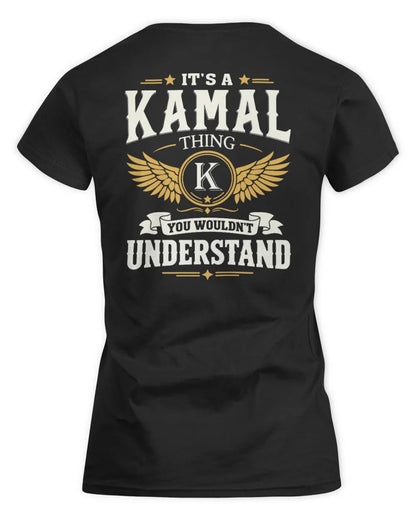KAMAL KT06-M008 It’s a [NAME] Thing – You Wouldn’t Understand | Personalized Vintage T-Shirt - Women's Standard T-Shirt - Black