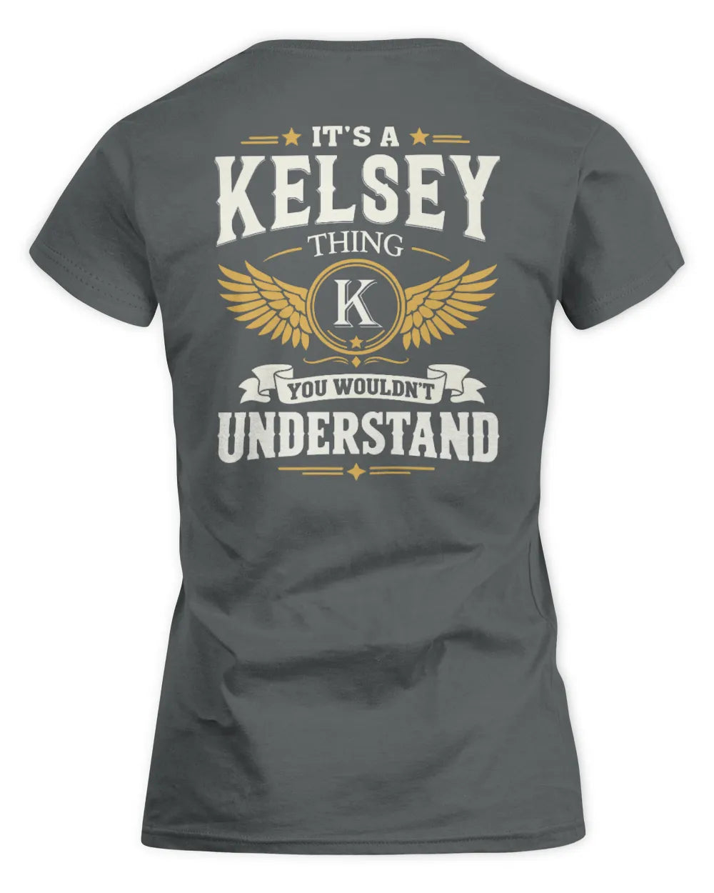 KELSEY KT06-M008 It’s a [NAME] Thing – You Wouldn’t Understand | Personalized Vintage T-Shirt - Women's Standard T-Shirt - Charcoal