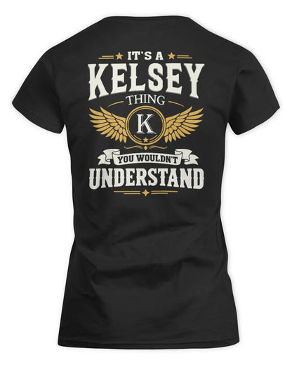 KELSEY KT06-M008 It’s a [NAME] Thing – You Wouldn’t Understand | Personalized Vintage T-Shirt - Women's Standard T-Shirt - Black