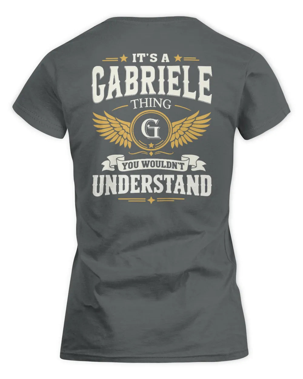 GABRIELE KT06-M008 It’s a [NAME] Thing – You Wouldn’t Understand | Personalized Vintage T-Shirt - Women's Standard T-Shirt - Charcoal