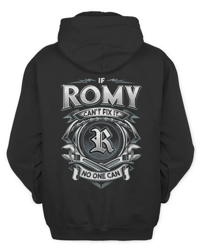 ROMY AP81-K4-626 - Personalized Ahmed Quote Apparel “If Ahmed Can't Fix It, No One Can” - Unisex Hoodie - Black