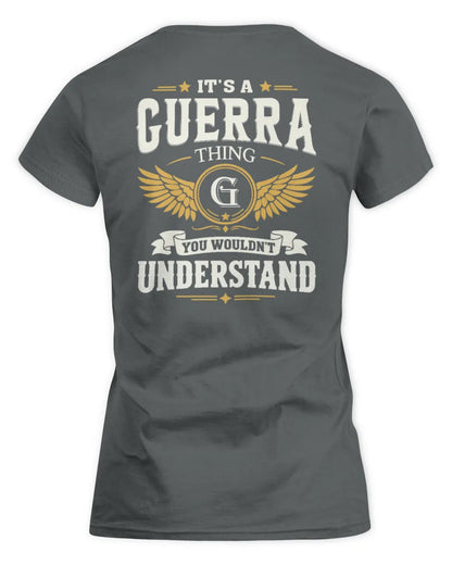 GUERRA KT06-M008 It’s a [NAME] Thing – You Wouldn’t Understand | Personalized Vintage T-Shirt - Women's Standard T-Shirt - Charcoal