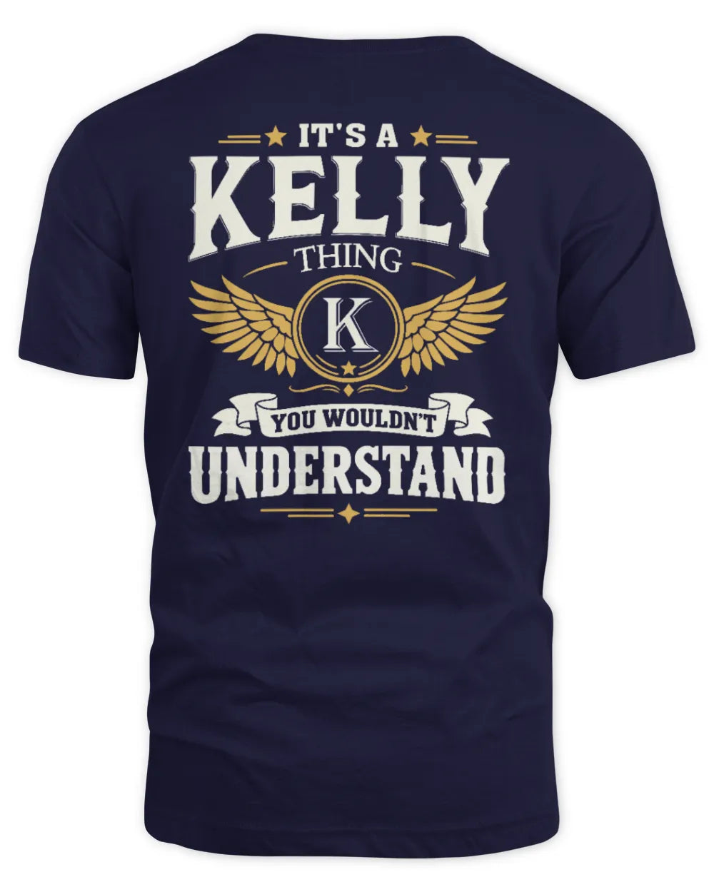 KELLY KT06-M008 It’s a [NAME] Thing – You Wouldn’t Understand | Personalized Vintage T-Shirt - Unisex Standard T-Shirt - Navy