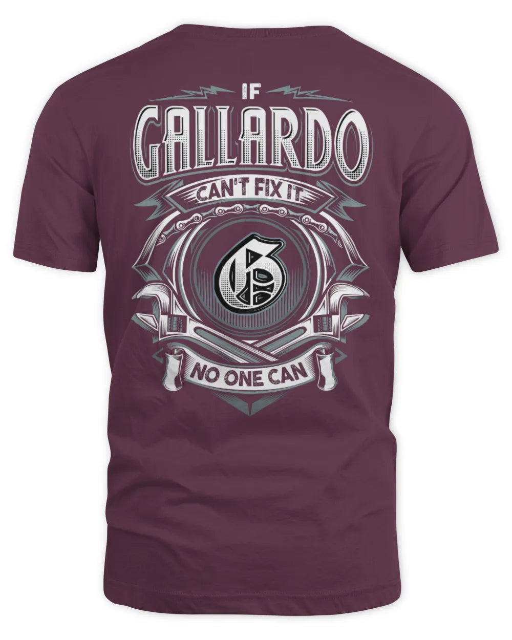 GALLARDO AP81-K4-626 - Personalized Ahmed Quote Apparel “If Ahmed Can't Fix It, No One Can” - Unisex Standard T-Shirt - Maroon