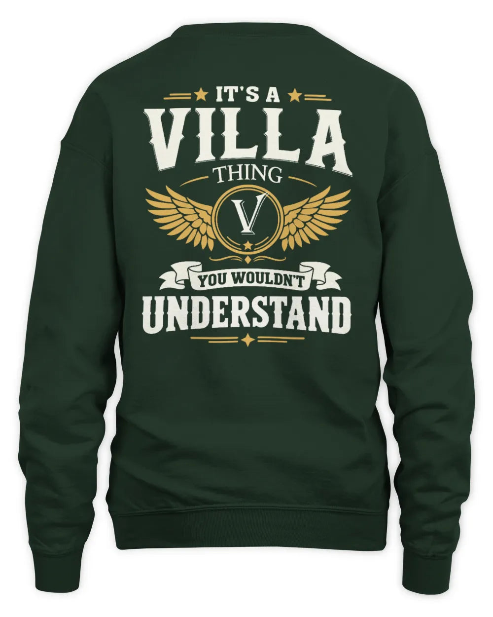 VILLA KT06-M008 It’s a [NAME] Thing – You Wouldn’t Understand | Personalized Vintage T-Shirt - Unisex Sweatshirt - Forest Green