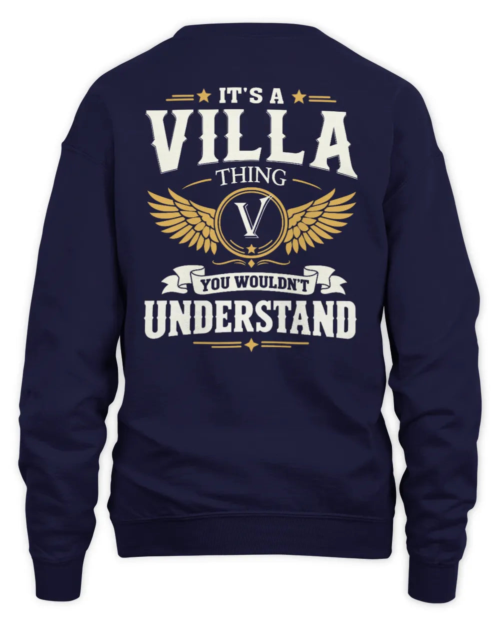 VILLA KT06-M008 It’s a [NAME] Thing – You Wouldn’t Understand | Personalized Vintage T-Shirt - Unisex Sweatshirt - Navy