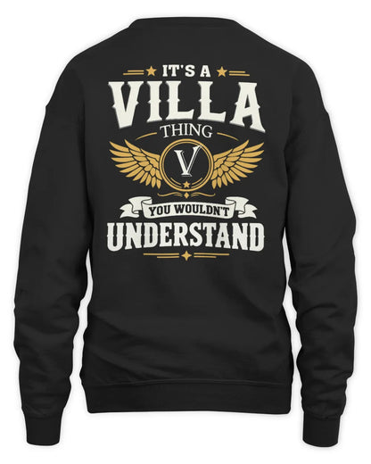 VILLA KT06-M008 It’s a [NAME] Thing – You Wouldn’t Understand | Personalized Vintage T-Shirt - Unisex Sweatshirt - Black