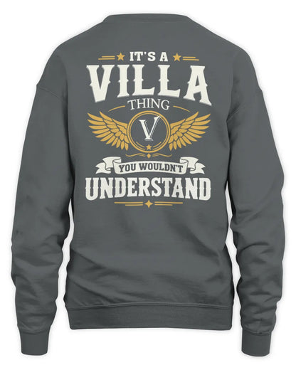VILLA KT06-M008 It’s a [NAME] Thing – You Wouldn’t Understand | Personalized Vintage T-Shirt - Unisex Sweatshirt - Charcoal
