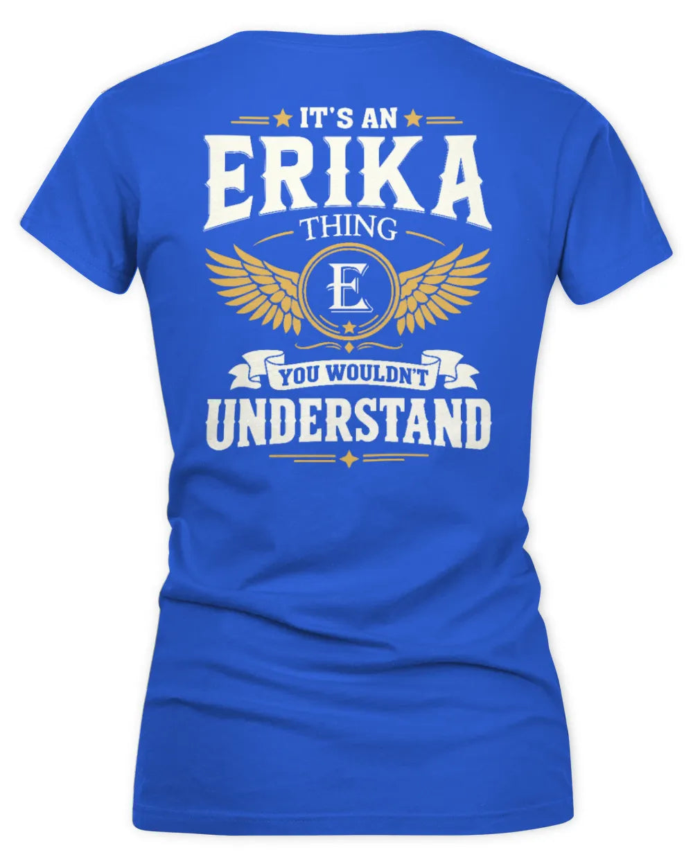ERIKA KT06-M008 It’s a [NAME] Thing – You Wouldn’t Understand | Personalized Vintage T-Shirt - Women's V-Neck T-Shirt - Royal