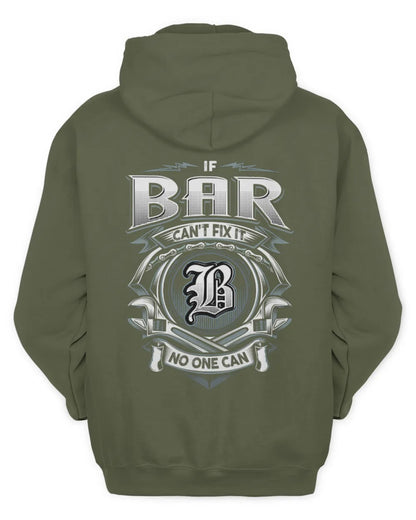 BAR AP81-K4-626 - Personalized Ahmed Quote Apparel “If Ahmed Can't Fix It, No One Can” - Unisex Hoodie - Military Green
