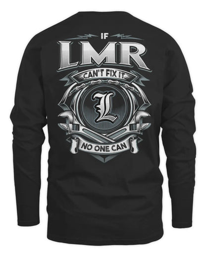 LMR AP81-K4-626 - Personalized Ahmed Quote Apparel “If Ahmed Can't Fix It, No One Can” - Men's Long Sleeved T-Shirt - Black