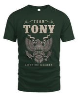 TONY TP06-K82 – Personalized Classic Style Apparel “Team NAME Lifetime Member” - Unisex Standard T-Shirt - Forest Green