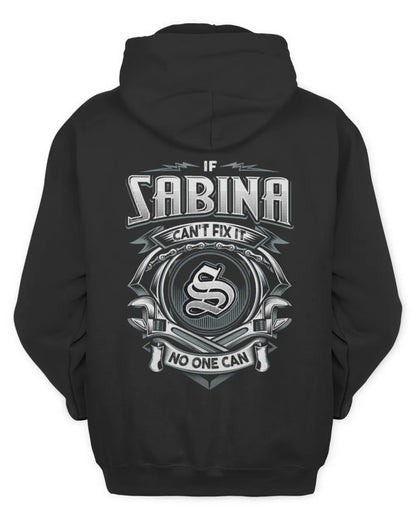 SABINA AP81-K4-626 - Personalized Ahmed Quote Apparel “If Ahmed Can't Fix It, No One Can” - Unisex Hoodie - Black