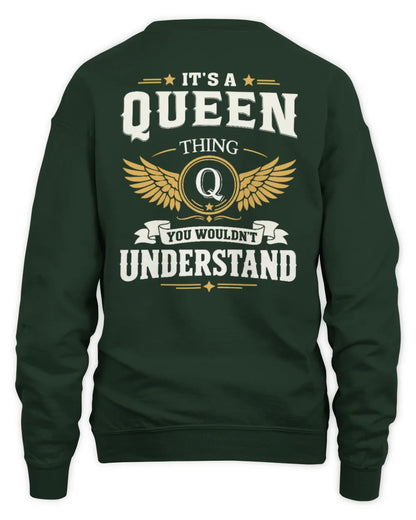 QUEEN KT06-M008 It’s a [NAME] Thing – You Wouldn’t Understand | Personalized Vintage T-Shirt - Unisex Sweatshirt - Forest Green