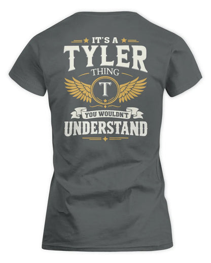 TYLER KT06-M008 It’s a [NAME] Thing – You Wouldn’t Understand | Personalized Vintage T-Shirt - Women's Standard T-Shirt - Charcoal