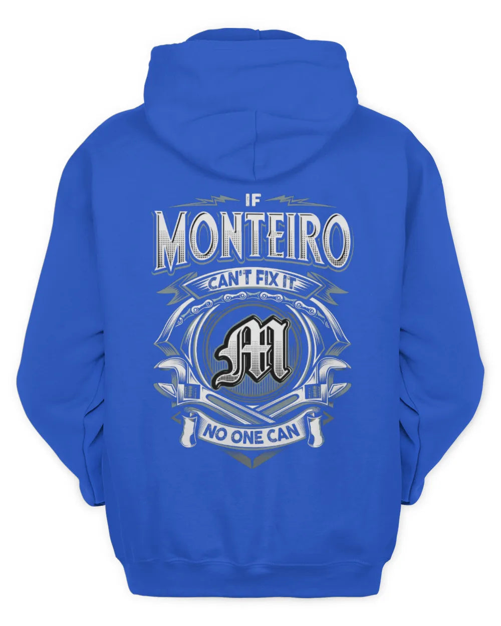MONTEIRO AP81-K4-626 - Personalized Ahmed Quote Apparel “If Ahmed Can't Fix It, No One Can” - Unisex Hoodie - Royal