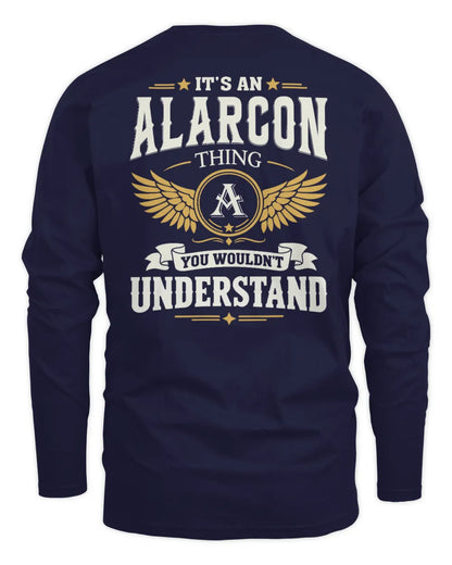 ALARCON KT06-M008 It’s a [NAME] Thing – You Wouldn’t Understand | Personalized Vintage T-Shirt - Men's Long Sleeved T-Shirt - Navy