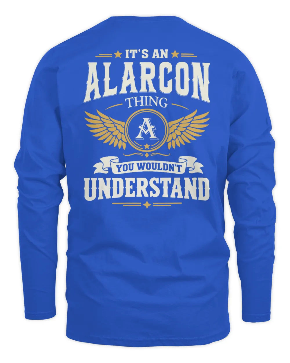 ALARCON KT06-M008 It’s a [NAME] Thing – You Wouldn’t Understand | Personalized Vintage T-Shirt - Men's Long Sleeved T-Shirt - Royal