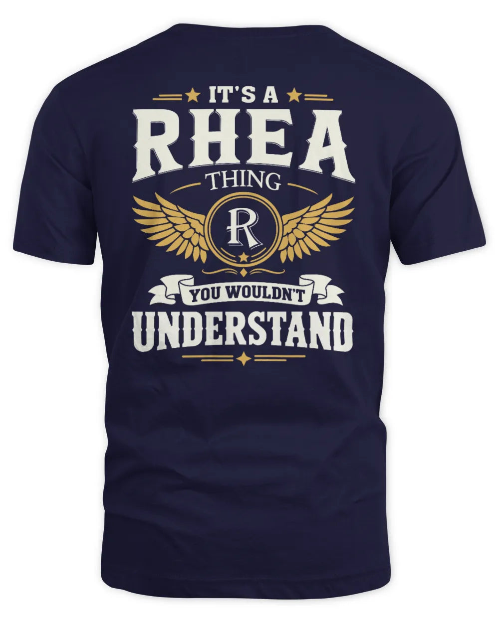 RHEA KT06-M008 It’s a [NAME] Thing – You Wouldn’t Understand | Personalized Vintage T-Shirt - Unisex Standard T-Shirt - Navy