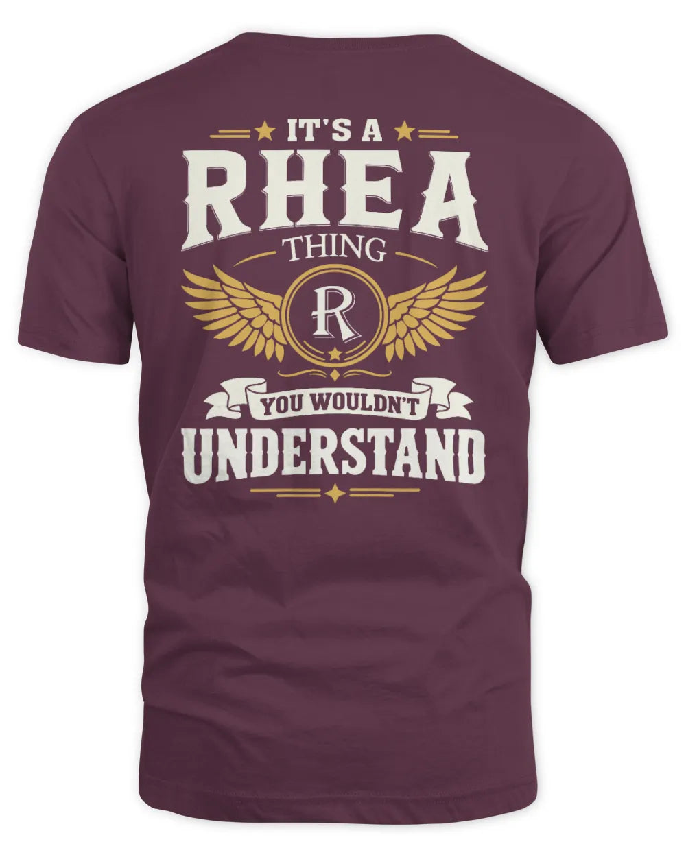 RHEA KT06-M008 It’s a [NAME] Thing – You Wouldn’t Understand | Personalized Vintage T-Shirt - Unisex Standard T-Shirt - Maroon