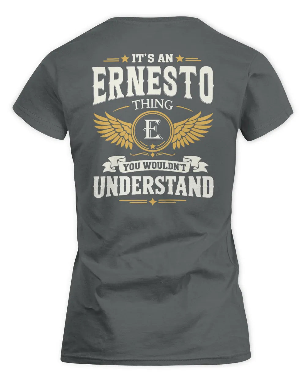 ERNESTO KT06-M008 It’s a [NAME] Thing – You Wouldn’t Understand | Personalized Vintage T-Shirt - Women's Standard T-Shirt - Charcoal