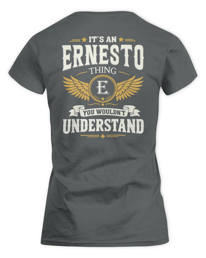 ERNESTO KT06-M008 It’s a [NAME] Thing – You Wouldn’t Understand | Personalized Vintage T-Shirt - Women's Standard T-Shirt - Charcoal