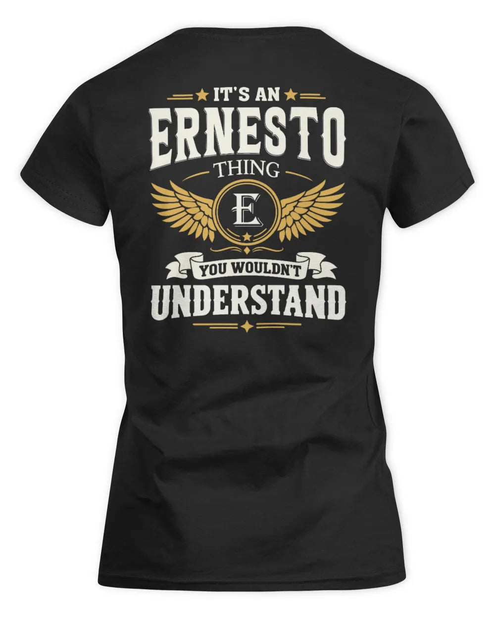 ERNESTO KT06-M008 It’s a [NAME] Thing – You Wouldn’t Understand | Personalized Vintage T-Shirt - Women's Standard T-Shirt - Black
