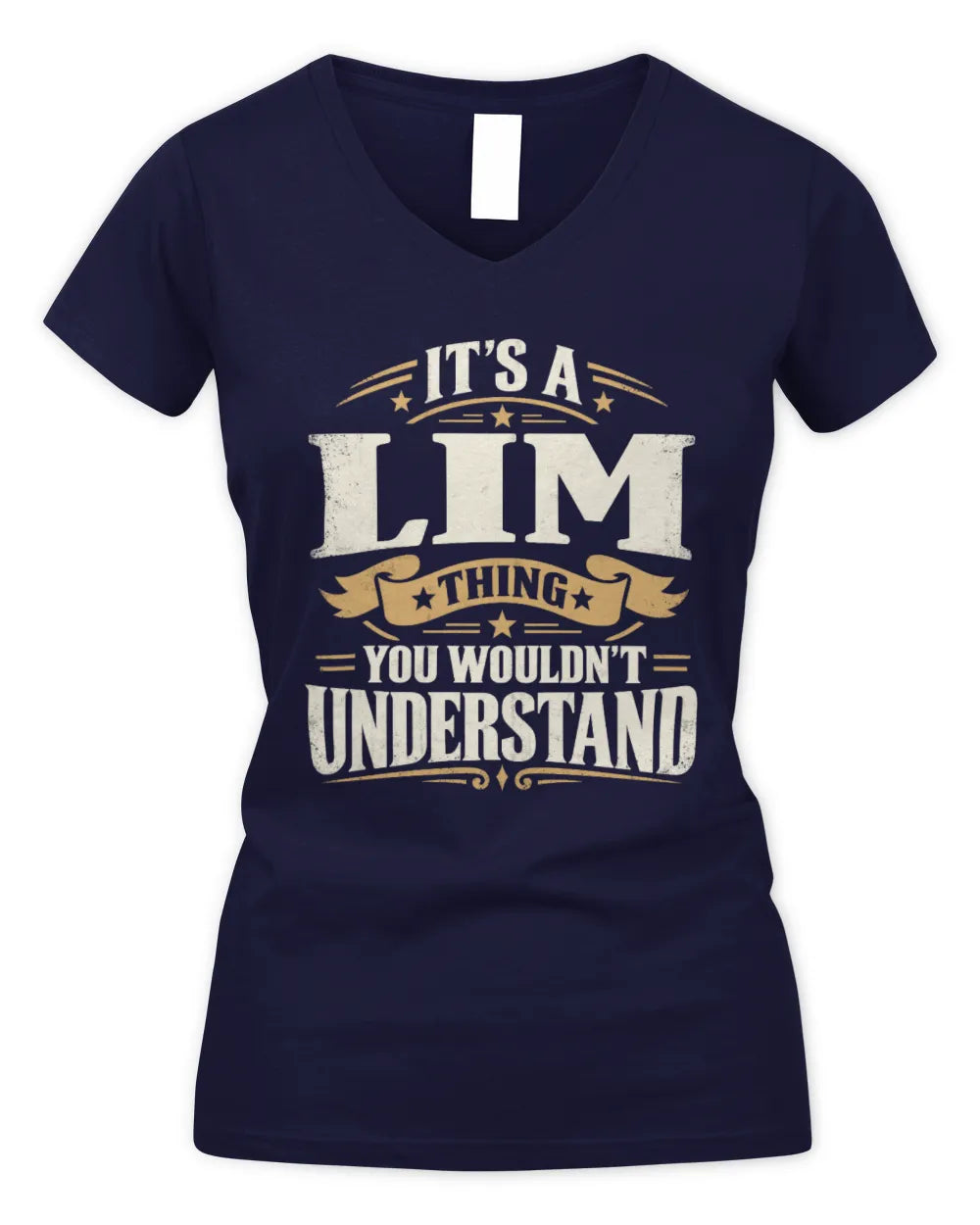 LIM P08 TH51 - Personalized “It’s a/an [NAME] Thing – You Wouldn’t Understand” Shirt - Women's V-Neck T-Shirt - Navy
