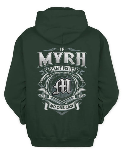 MYRH AP81-K4-626 - Personalized Ahmed Quote Apparel “If Ahmed Can't Fix It, No One Can” - Unisex Hoodie - Forest Green