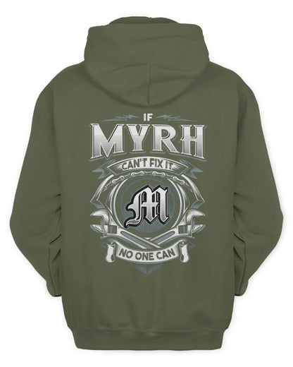 MYRH AP81-K4-626 - Personalized Ahmed Quote Apparel “If Ahmed Can't Fix It, No One Can” - Unisex Hoodie - Military Green
