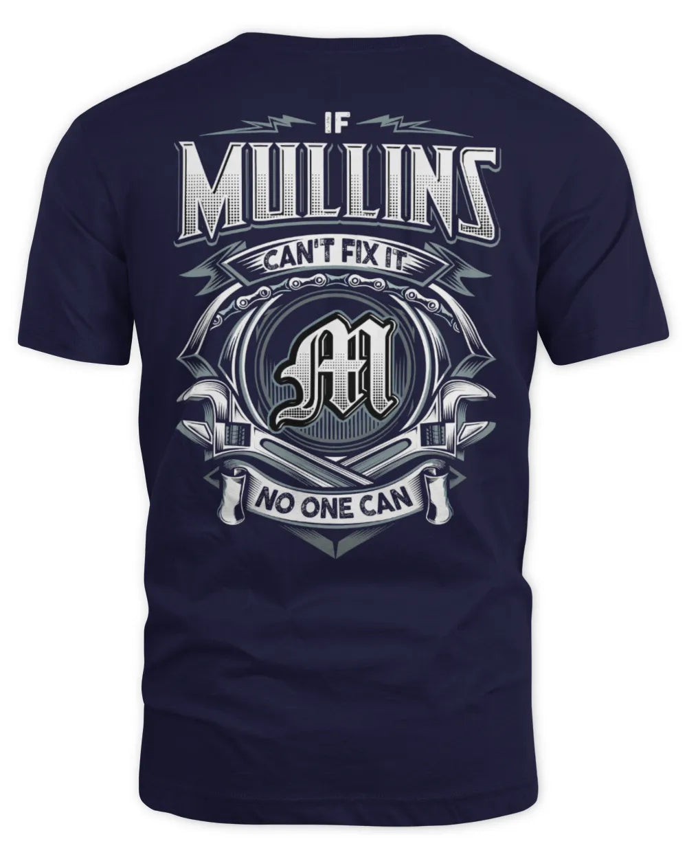 MULLINS AP81-K4-626 - Personalized Ahmed Quote Apparel “If Ahmed Can't Fix It, No One Can” - Unisex Standard T-Shirt - Navy