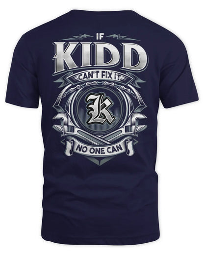 KIDD AP81-K4-626 - Personalized Ahmed Quote Apparel “If Ahmed Can't Fix It, No One Can” - Unisex Standard T-Shirt - Navy