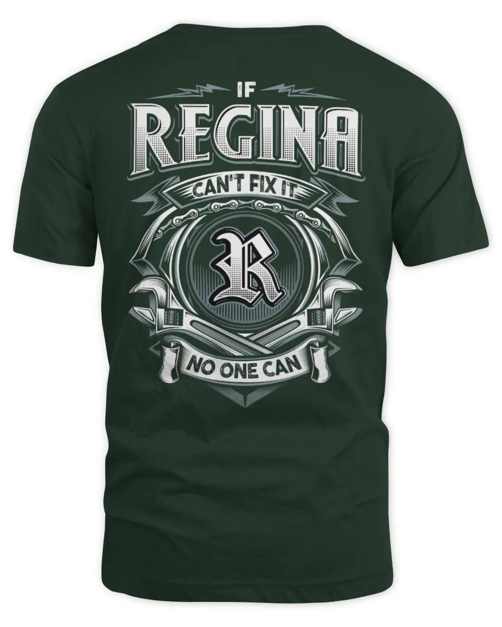 REGINA AP81-K4-626 - Personalized Ahmed Quote Apparel “If Ahmed Can't Fix It, No One Can” - Unisex Standard T-Shirt - Forest Green
