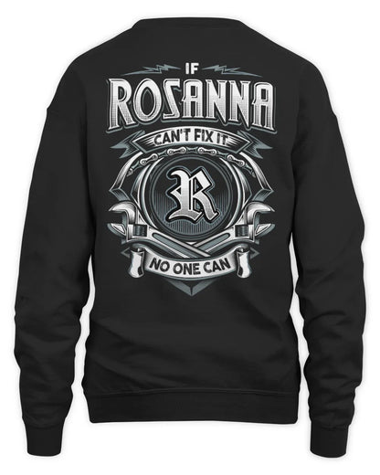 ROSANNA AP81-K4-626 - Personalized Ahmed Quote Apparel “If Ahmed Can't Fix It, No One Can” - Unisex Sweatshirt - Black