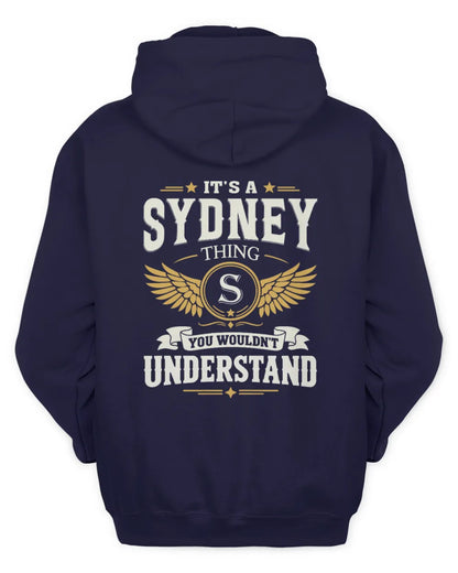 SYDNEY KT06-M008 It’s a [NAME] Thing – You Wouldn’t Understand | Personalized Vintage T-Shirt - Unisex Hoodie - Navy