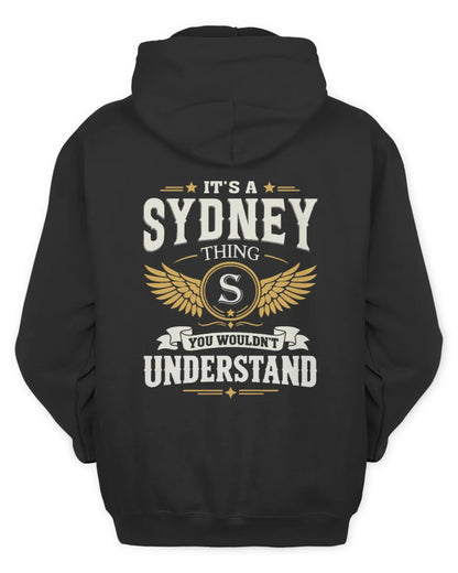 SYDNEY KT06-M008 It’s a [NAME] Thing – You Wouldn’t Understand | Personalized Vintage T-Shirt - Unisex Hoodie - Black