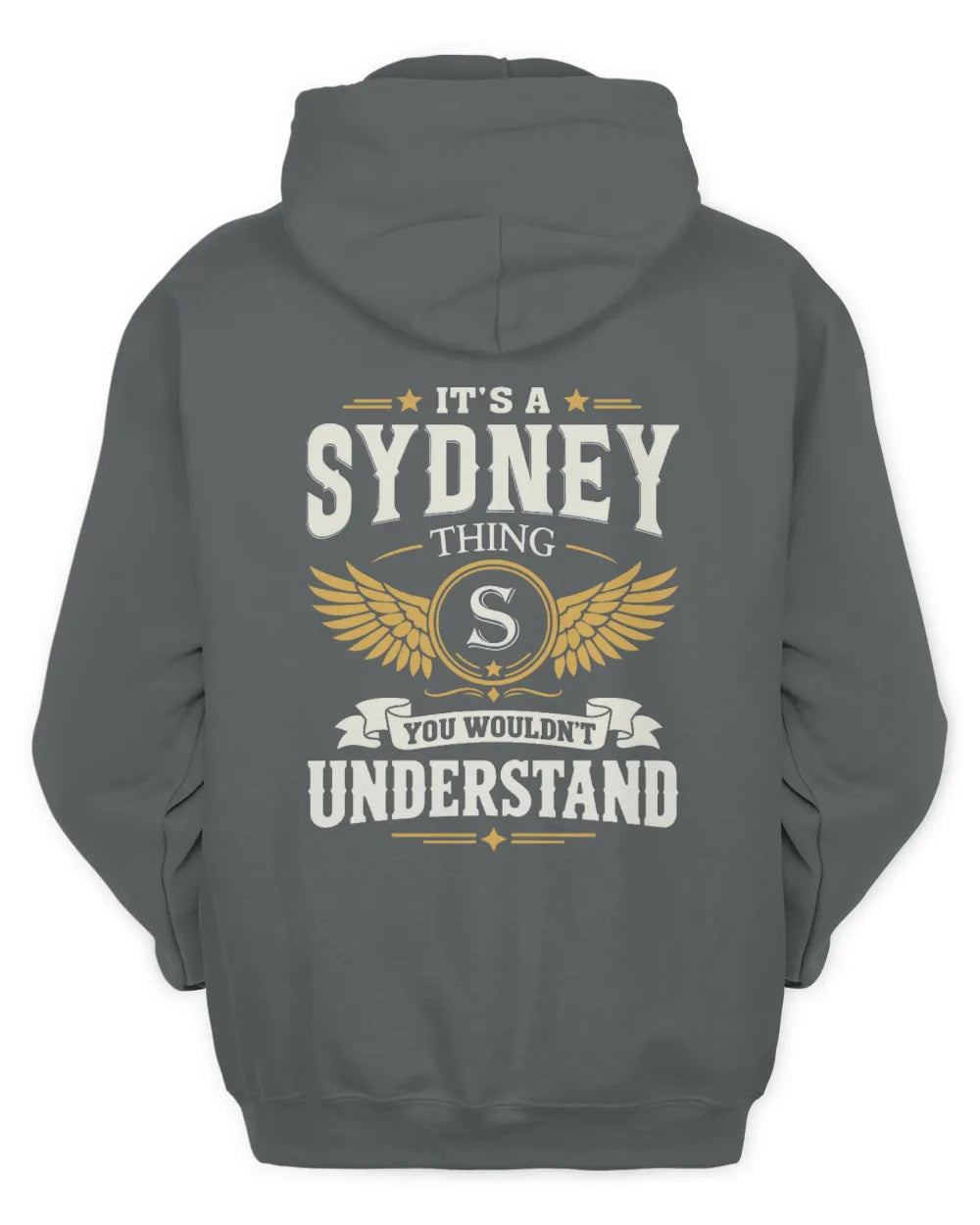 SYDNEY KT06-M008 It’s a [NAME] Thing – You Wouldn’t Understand | Personalized Vintage T-Shirt - Unisex Hoodie - Charcoal