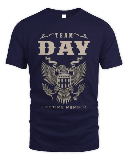DAY TP06-K82 – Personalized Classic Style Apparel “Team NAME Lifetime Member” - Unisex Standard T-Shirt - Navy