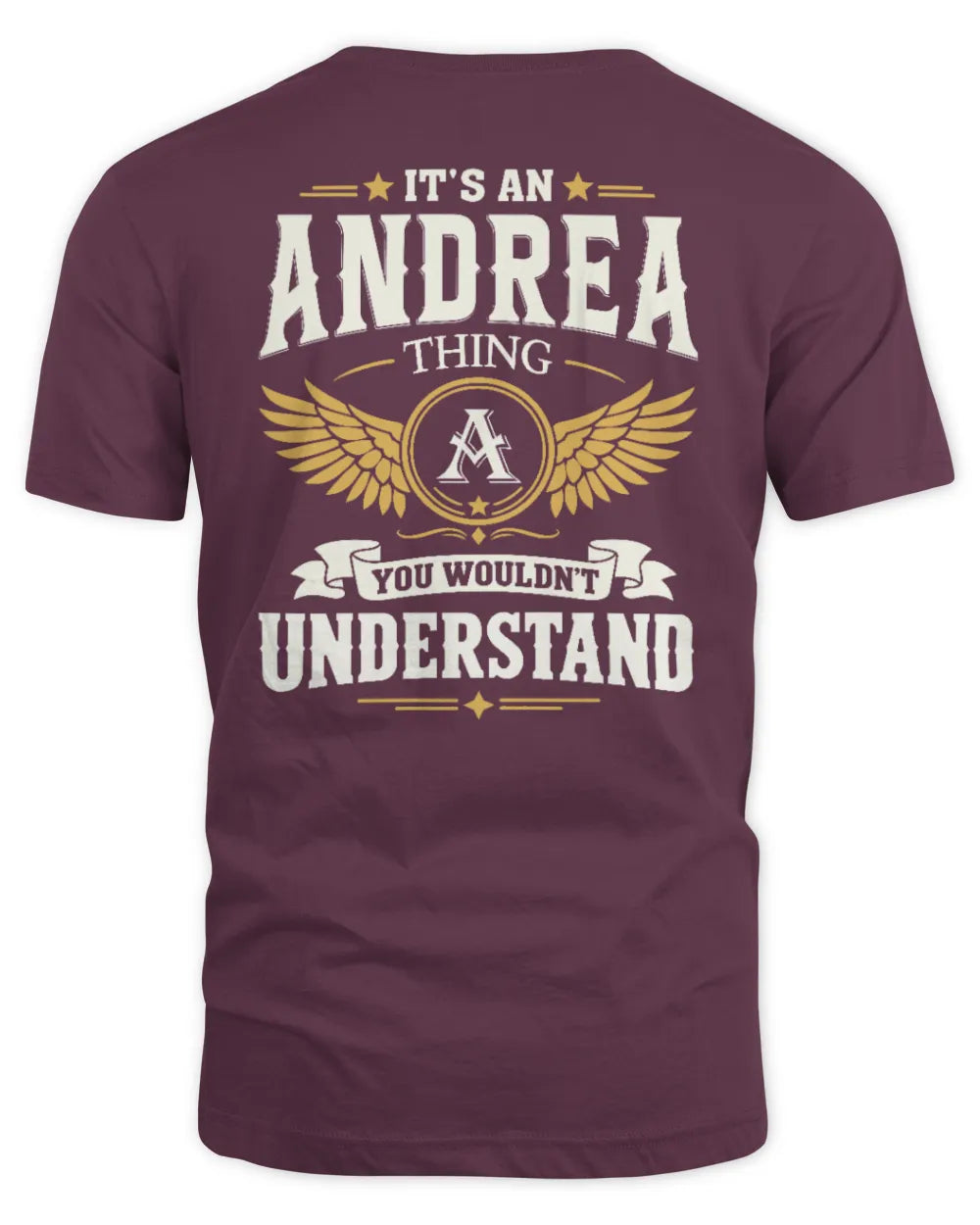 ANDREA KT06-M008 It’s a [NAME] Thing – You Wouldn’t Understand | Personalized Vintage T-Shirt - Unisex Standard T-Shirt - Maroon
