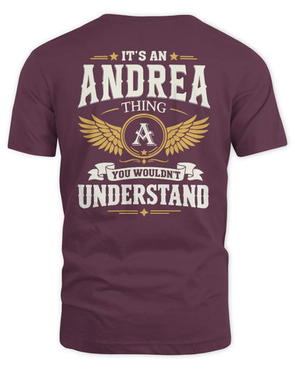 ANDREA KT06-M008 It’s a [NAME] Thing – You Wouldn’t Understand | Personalized Vintage T-Shirt - Unisex Standard T-Shirt - Maroon