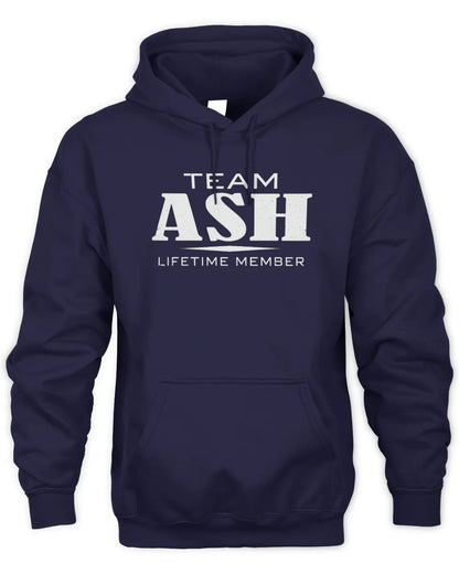 ASH BL62-K4-128 - Personalized “Team NAME Lifetime Member” - Unisex Hoodie - Navy
