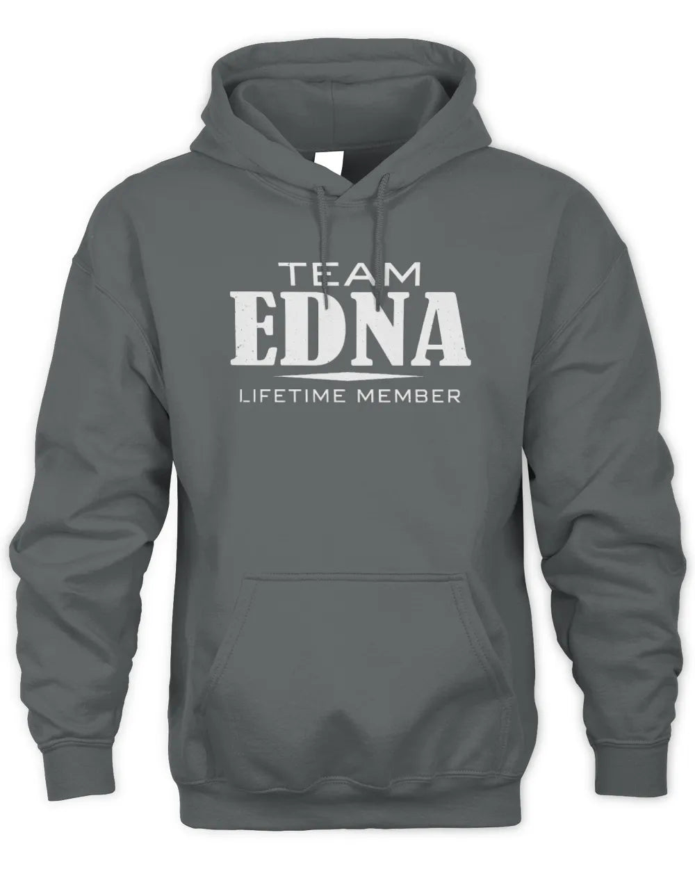 EDNA BL62-K4-128 - Personalized “Team NAME Lifetime Member” - Unisex Hoodie - Charcoal
