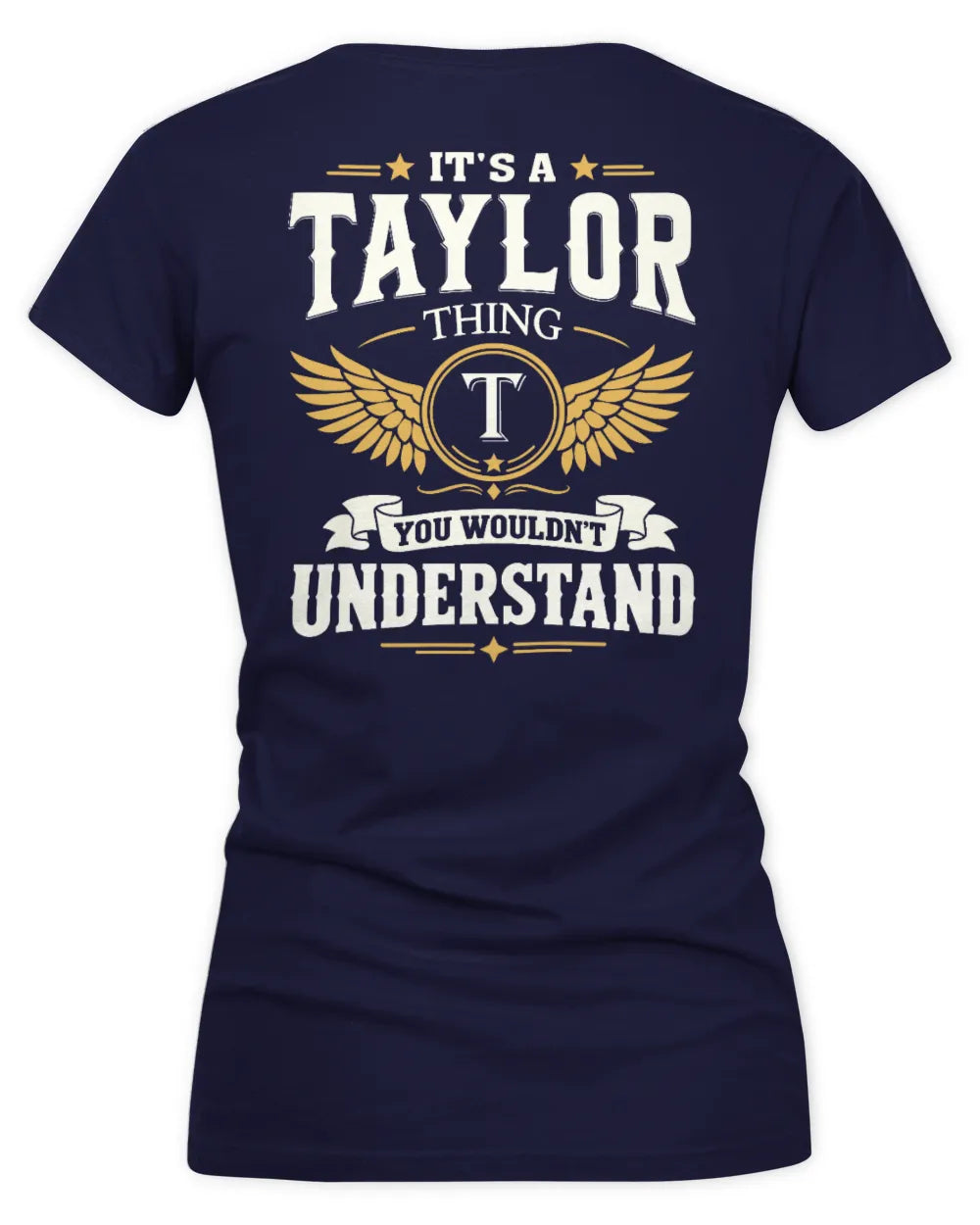 TAYLOR KT06-M008 It’s a [NAME] Thing – You Wouldn’t Understand | Personalized Vintage T-Shirt - Women's V-Neck T-Shirt - Navy