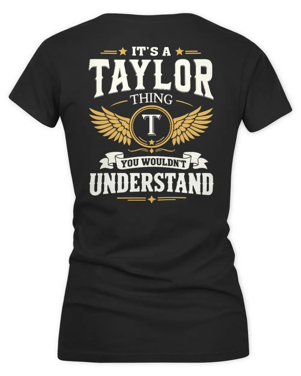 TAYLOR KT06-M008 It’s a [NAME] Thing – You Wouldn’t Understand | Personalized Vintage T-Shirt - Women's V-Neck T-Shirt - Black