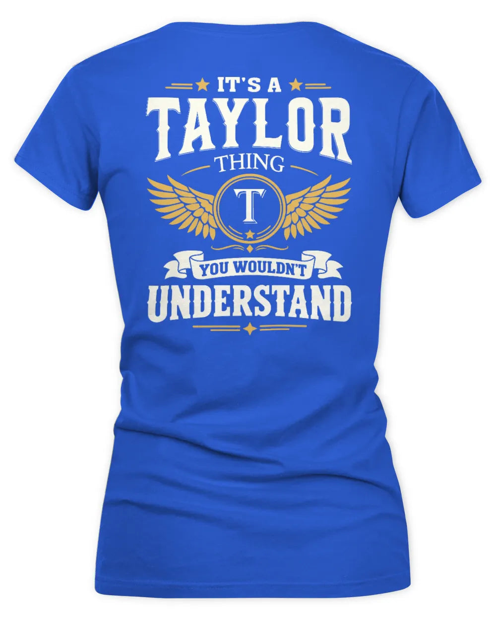 TAYLOR KT06-M008 It’s a [NAME] Thing – You Wouldn’t Understand | Personalized Vintage T-Shirt - Women's V-Neck T-Shirt - Royal