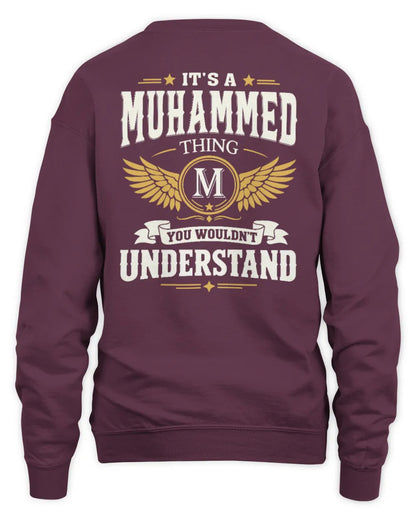 MUHAMMED KT06-M008 It’s a [NAME] Thing – You Wouldn’t Understand | Personalized Vintage T-Shirt - Unisex Sweatshirt - Maroon