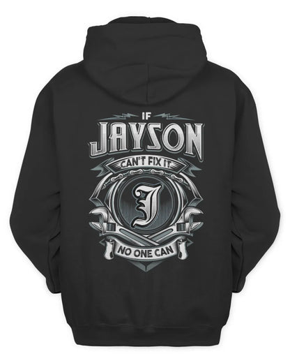 JAYSON AP81-K4-626 - Personalized Ahmed Quote Apparel “If Ahmed Can't Fix It, No One Can” - Unisex Hoodie - Black