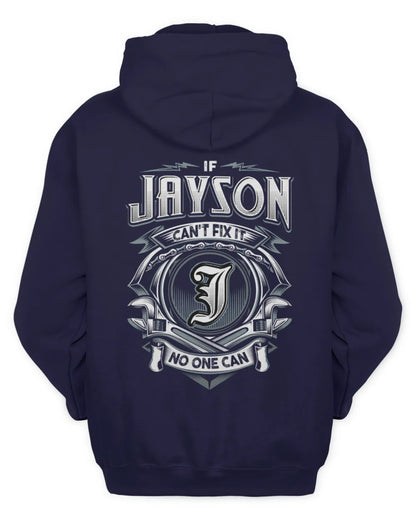 JAYSON AP81-K4-626 - Personalized Ahmed Quote Apparel “If Ahmed Can't Fix It, No One Can” - Unisex Hoodie - Navy